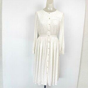 Morley ivory and gold long sleeve dress size 14